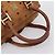 Borsa a mano MCM Vicetos PVC Pelle 2way Marrone Tono Oro Auth 200849 - vista 7