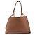 Borsa a mano Miu Miu in pelle marrone tono oro Auth 199360V - vista 13