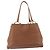 Borsa a mano Miu Miu in pelle marrone tono oro Auth 199360V - vista 2