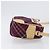 Borsa a tracolla BURBERRY Nova Check Blue Label in tela Bordeaux Argento Auth hk4042V Bordò - vista 3