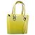 Borsa Salvatore Ferragamo Gancini in pelle 2way Giallo Argento Auth 196351