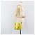 Borsa Salvatore Ferragamo Gancini in pelle 2way Giallo Argento Auth 196351 - vista 25