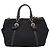 Borsa a Mano PRADA Nylon Pelle 2way Nero Oro Auth 199485A D'oro - vista 2