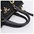 Borsa a Mano PRADA Nylon Pelle 2way Nero Oro Auth 199485A D'oro - vista 7