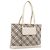 Borsa Tote BURBERRY Nova Check Canvas Ivory Silver Auth 201961 Argento Crudo