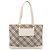 Borsa Tote BURBERRY Nova Check Canvas Ivory Silver Auth 201961 Argento Crudo - vista 13