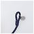 Bracciale BOTTEGA VENETA INTRECCIATO in pelle Navy Argento Auth BA15456V Blu navy - vista 8