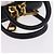 Pouch Miu Miu Beau in pelle nera e oro Auth 202103M Nero D'oro - vista 7