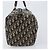 Borsa Boston Christian Dior Trotter Canvas Navy Silver Auth 199424 Argento Blu navy - vista 4