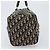 Borsa Boston Christian Dior Trotter Canvas Navy Silver Auth 199424 Argento Blu navy - vista 5