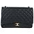 Borsa a tracolla con catena CHANEL Matelasse 34 Double Flap in pelle d'agnello Auth yk20879SAM Nero - vista 13