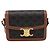 Céline Borsa a spalla CELINE Triomphe PVC Pelle Marrone Tono Oro Auth 199806SM - vista 13