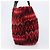 FENDI Tote Bag Wolle Rot Silber Auth 199467A - Ansicht 4