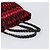 FENDI Tote Bag Wolle Rot Silber Auth 199467A - Ansicht 7