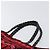 FENDI Tote Bag Wolle Rot Silber Auth 199467A - Ansicht 8