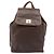 Edge Céline Zaino CELINE Macadam Canvas PVC Leather Brown Gold Auth 197605 Marrone D'oro - vista 13
