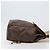 Edge Céline Zaino CELINE Macadam Canvas PVC Leather Brown Gold Auth 197605 Marrone D'oro - vista 3