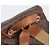 Edge Céline Zaino CELINE Macadam Canvas PVC Leather Brown Gold Auth 197605 Marrone D'oro - vista 7