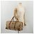 Céline CELINE Macadam Canvas Boston Bag PVC Beige Gold Auth 197611 Golden - view 26