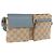 Borsello da vita GUCCI GG Canvas Sherry Line Outlet Beige Silver 162962 Auth 200345A Argento