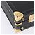 Baule Christian Dior in tela a nido d'ape PVC Nero Oro Auth 197631A - vista 11