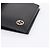 Cartera compacta bifold GUCCI Interlocking G de cuero negro 115219 Auth am12557V Dorado - vista 7