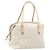 Borsa Tote Salvatore Ferragamo Canvas Beige Silver Auth ka6029 Argento