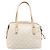 Borsa Tote Salvatore Ferragamo Canvas Beige Silver Auth ka6029 Argento - vista 2