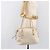 Borsa Tote Salvatore Ferragamo Canvas Beige Silver Auth ka6029 Argento - vista 22