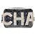 Borsa a tracolla CHANEL COCO Mark Camelia PVC Pelle Nero Bianco CC Auth 200139SAM - vista 13
