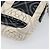 Borsa a tracolla CHANEL COCO Mark Camelia PVC Pelle Nero Bianco CC Auth 200139SAM - vista 17