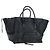 Céline Borsa a mano CELINE Luggage Phantom in pelle nera e oro Auth fm5451M Nero D'oro