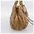 Sac à main Miu Miu Vitellolux Matelassé en cuir 2 voies Marron Ton Or Auth 202111V - vue 3