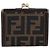 Monedero FENDI Zucca Canvas Marrón Negro Auth bs36888 Castaño - vista 13