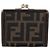 Monedero FENDI Zucca Canvas Marrón Negro Auth bs36888 Castaño - vista 2