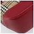 BURBERRY Nova Check Handtasche Canvas Beige Red Auth 199497A Rot - Ansicht 14