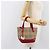 BURBERRY Nova Check Handtasche Canvas Beige Red Auth 199497A Rot - Ansicht 23
