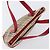 BURBERRY Nova Check Handtasche Canvas Beige Red Auth 199497A Rot - Ansicht 6