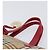 BURBERRY Nova Check Handtasche Canvas Beige Red Auth 199497A Rot - Ansicht 8