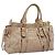 Borsa a mano Miu Miu Vitello Lux Leather 2way Beige Gold Auth 201979A D'oro