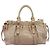 Borsa a mano Miu Miu Vitello Lux Leather 2way Beige Gold Auth 201979A D'oro - vista 2