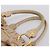 Borsa a mano Miu Miu Vitello Lux Leather 2way Beige Gold Auth 201979A D'oro - vista 8