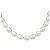 Collar de perlas CHANEL metal Gold White CC Auth bs37053V Blanco Dorado