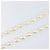 Collar de perlas CHANEL metal Gold White CC Auth bs37053V Blanco Dorado - vista 13