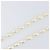 Collar de perlas CHANEL metal Gold White CC Auth bs37053V Blanco Dorado - vista 14