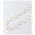 Collar de perlas CHANEL metal Gold White CC Auth bs37053V Blanco Dorado - vista 3