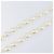 Collar de perlas CHANEL metal Gold White CC Auth bs37053V Blanco Dorado - vista 4