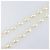 Collar de perlas CHANEL metal Gold White CC Auth bs37053V Blanco Dorado - vista 5