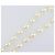 Collar de perlas CHANEL metal Gold White CC Auth bs37053V Blanco Dorado - vista 7