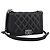 Borsa a catena CHANEL Boy Chanel Matelasse in pelle di vitello nera argento CC Auth 199543M Nero